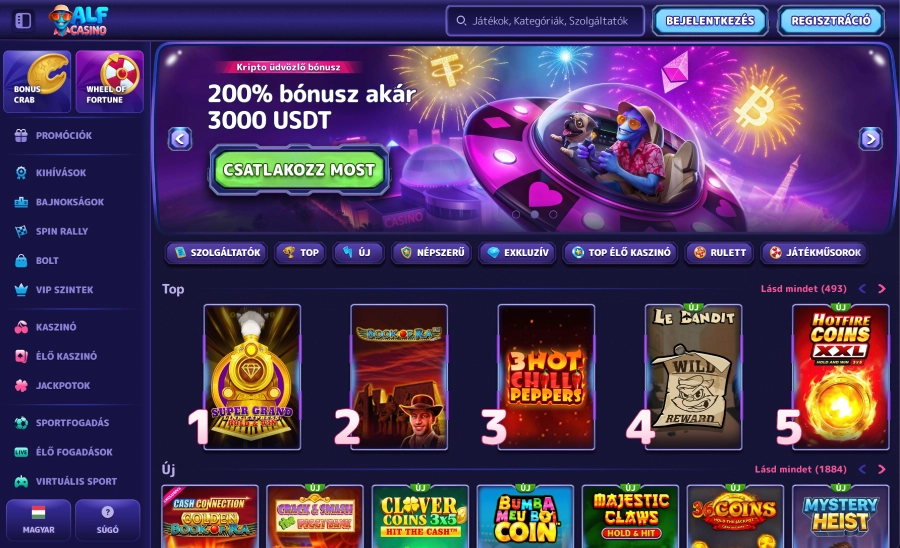 Alf casino honlapja