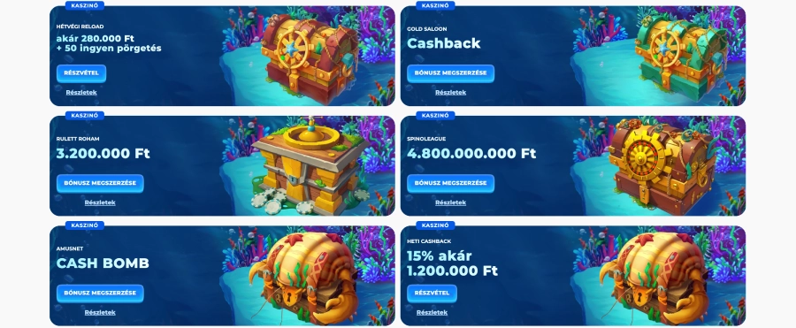 Posido kaszinó bonus