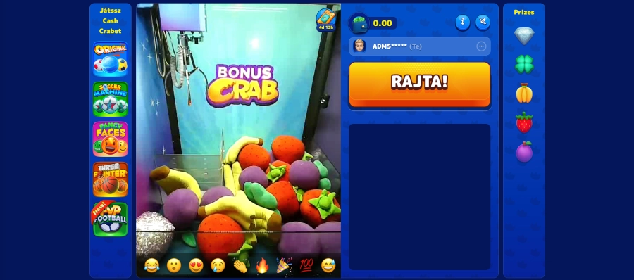 Boaboa kaszino bonuscrab