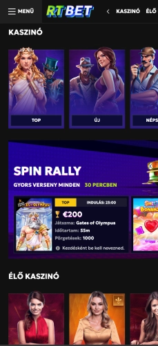 Rtbet kaszinó honlap