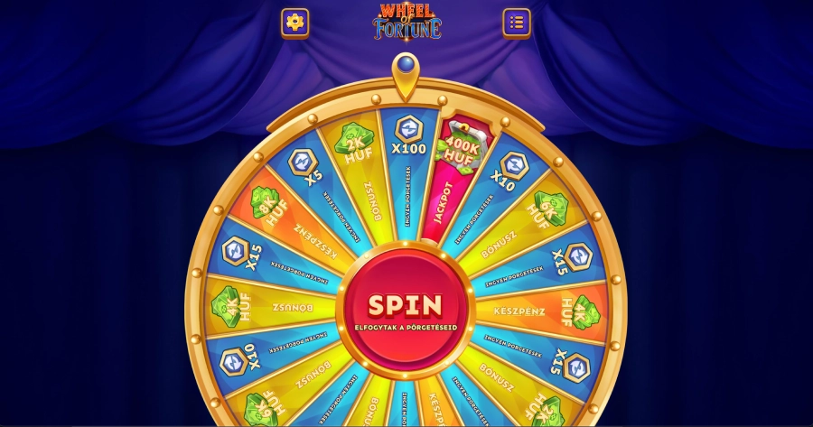 Wheel of fortune kaszinó
