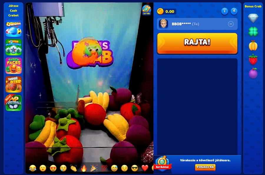 Bonus Crab játék