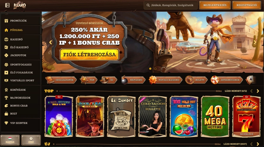 Lizaro kaszinó honlap