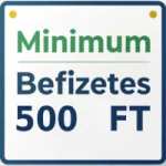 Minimum befizetes 500 Ft