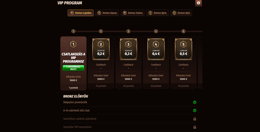 Westace kaszino vip program