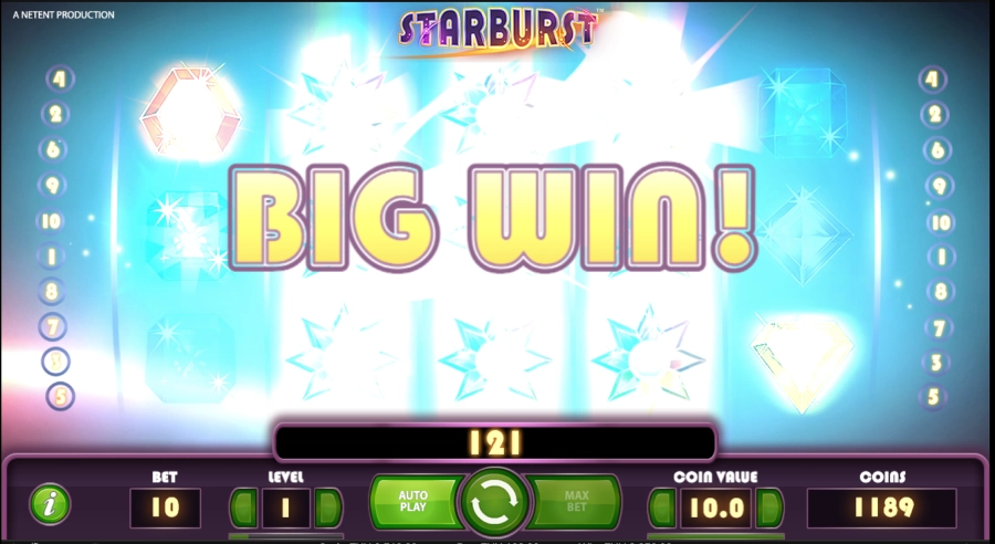 Starburst nyerőgép bónusz